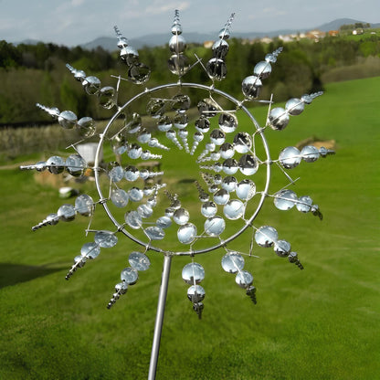 Garden Decoration | Durable Metal Wind Spinner | Unique Outdoor Kinetic Ornaments - 5
