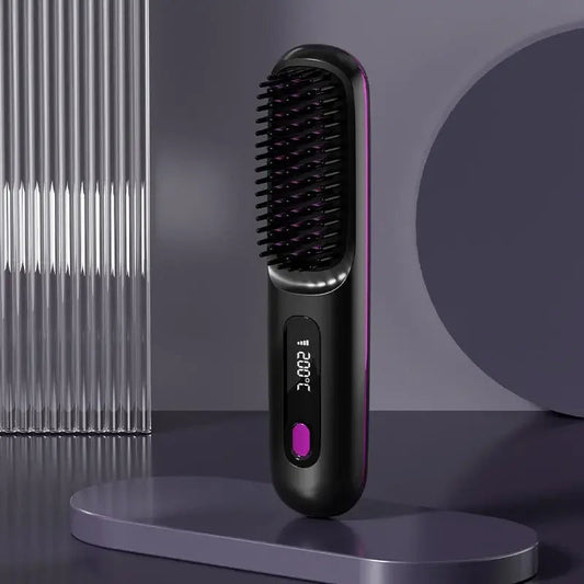 Hair Straightener | Ceramic Heating Element | Cordless USB Rechargeable for Travel and Quick Touch-Ups 0