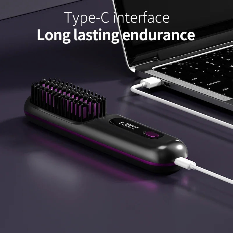 Hair Straightener | Ceramic Heating Element | Cordless USB Rechargeable for Travel and Quick Touch-Ups 2