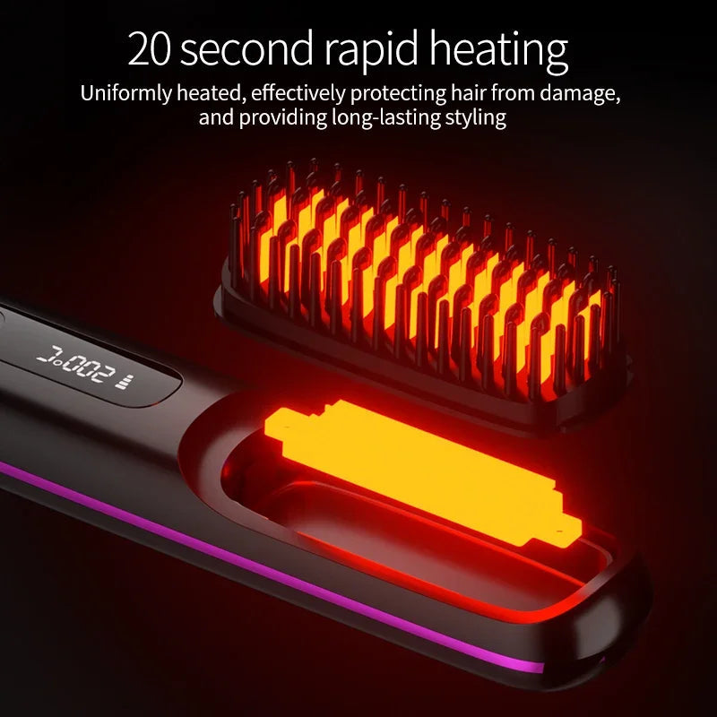 Hair Straightener | Ceramic Heating Element | Cordless USB Rechargeable for Travel and Quick Touch-Ups 3