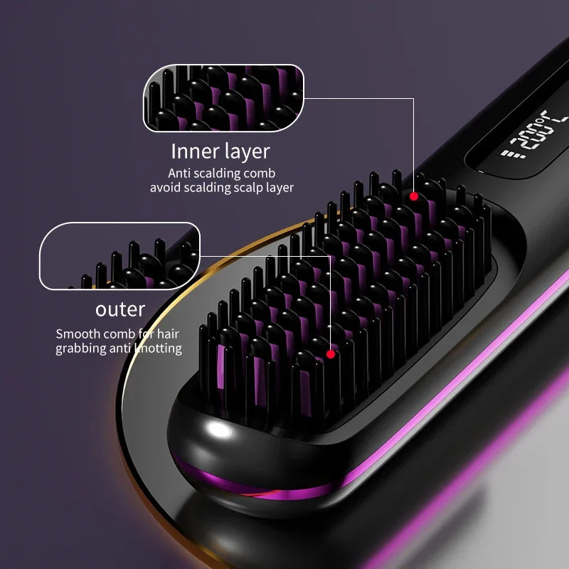 Hair Straightener | Ceramic Heating Element | Cordless USB Rechargeable for Travel and Quick Touch-Ups 4
