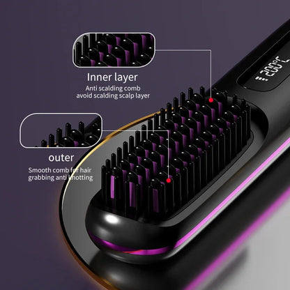 Hair Straightener | Ceramic Heating Element | Cordless USB Rechargeable for Travel and Quick Touch-Ups 4