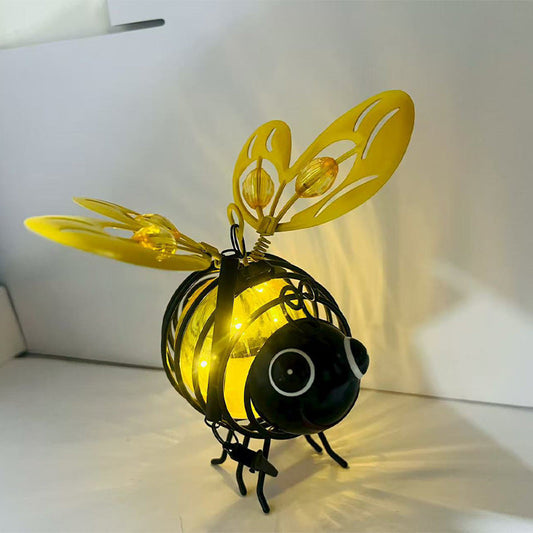 Hanging Solar Bee Light | Warm Amber Glow | Flicker-Free Garden and Indoor Decorative Lighting 1