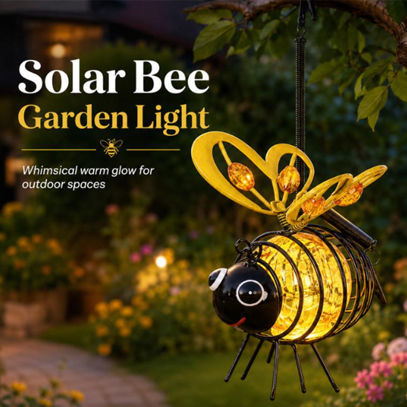 Hanging Solar Bee Light | Warm Amber Glow | Flicker-Free Garden and Indoor Decorative Lighting 2