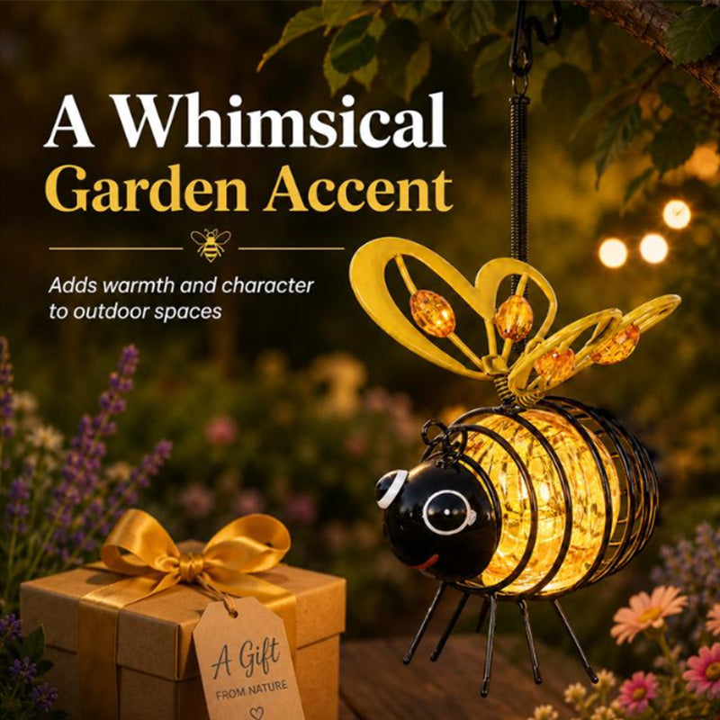 Hanging Solar Bee Light | Warm Amber Glow | Flicker-Free Garden and Indoor Decorative Lighting 5