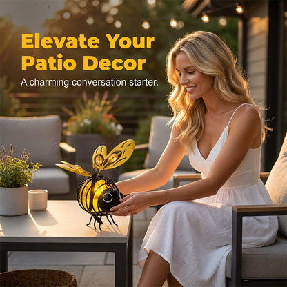 Hanging Solar Bee Light | Warm Amber Glow | Flicker-Free Garden and Indoor Decorative Lighting 7