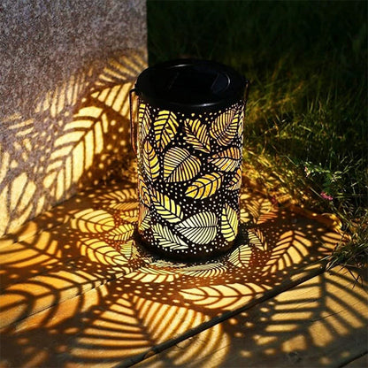 Hanging Solar Lantern | Beautifully Carved Design | Solar Powered Lanterns for Garden 0