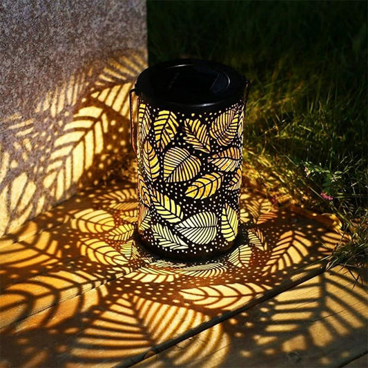 Hanging Solar Lantern | Beautifully Carved Design | Solar Powered Lanterns for Garden 0