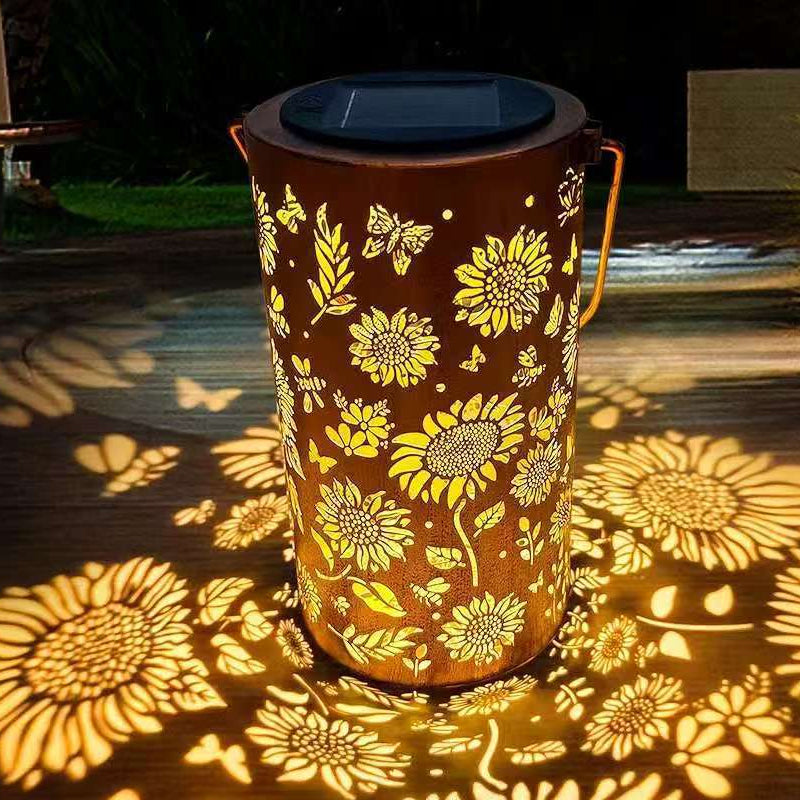 Hanging Solar Lantern | Beautifully Carved Design | Solar Powered Lanterns for Garden 1