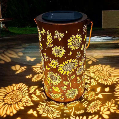 Hanging Solar Lantern | Beautifully Carved Design | Solar Powered Lanterns for Garden 1