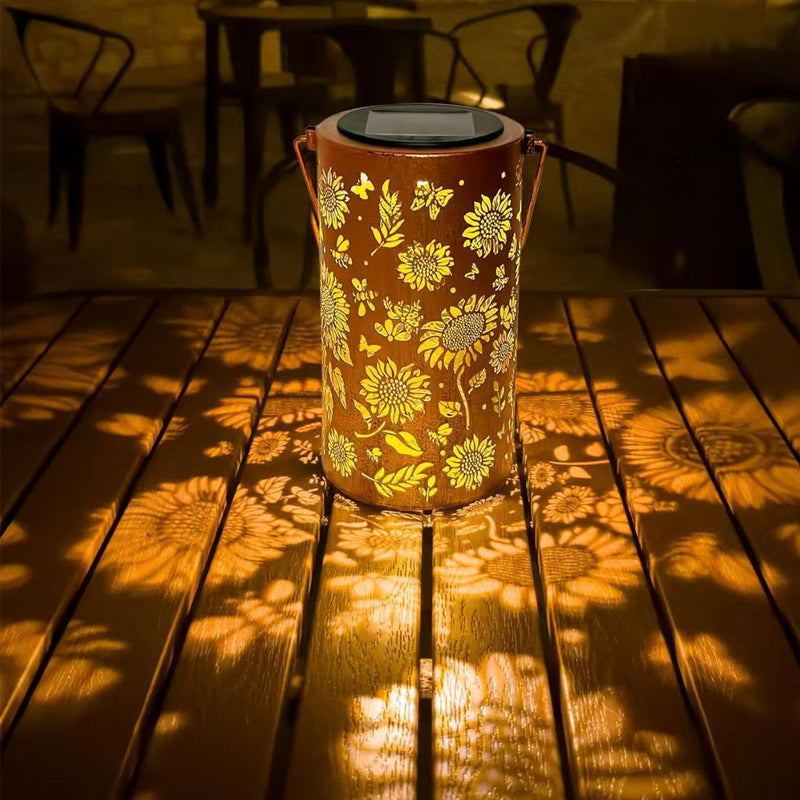 Hanging Solar Lantern | Beautifully Carved Design | Solar Powered Lanterns for Garden 2