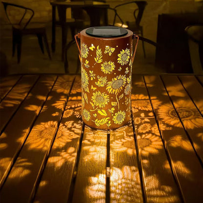 Hanging Solar Lantern | Beautifully Carved Design | Solar Powered Lanterns for Garden 2