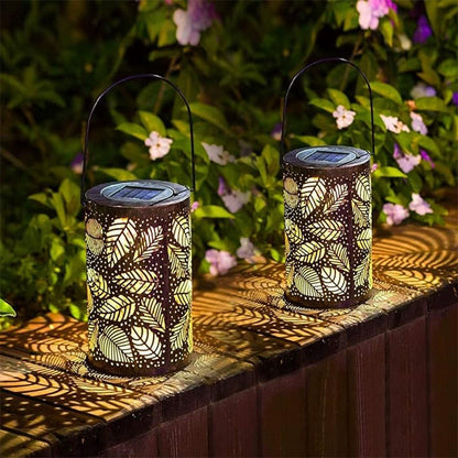 Hanging Solar Lantern | Beautifully Carved Design | Solar Powered Lanterns for Garden 4