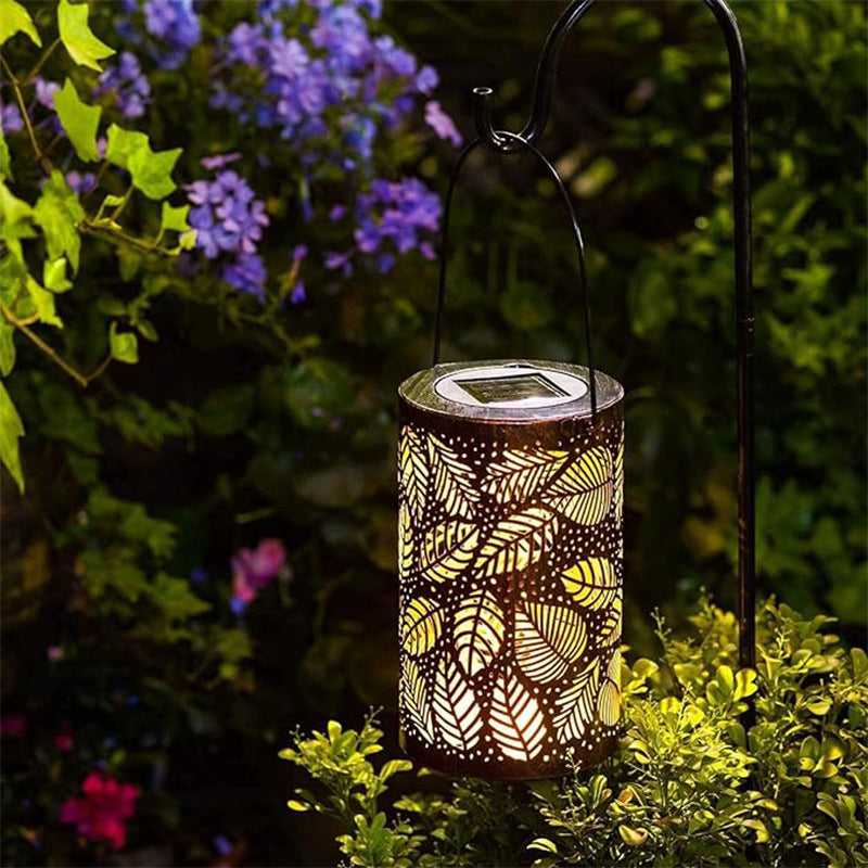 Hanging Solar Lantern | Beautifully Carved Design | Solar Powered Lanterns for Garden 5