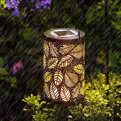 Hanging Solar Lantern | Beautifully Carved Design | Solar Powered Lanterns for Garden 6