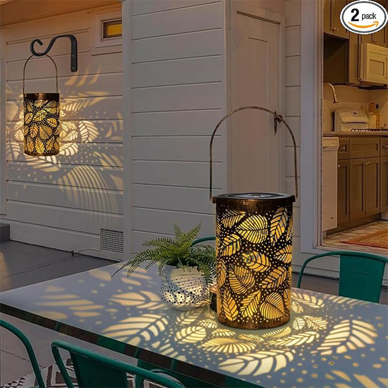Hanging Solar Lantern | Beautifully Carved Design | Solar Powered Lanterns for Garden 7