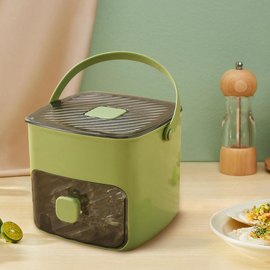 Ice Cube Tray | Layered Design with Storage Bin and Lid | Portable Ice Cube Maker for Household Use 0