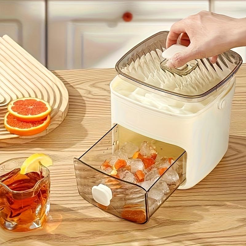 Ice Cube Tray | Layered Design with Storage Bin and Lid | Portable Ice Cube Maker for Household Use 9
