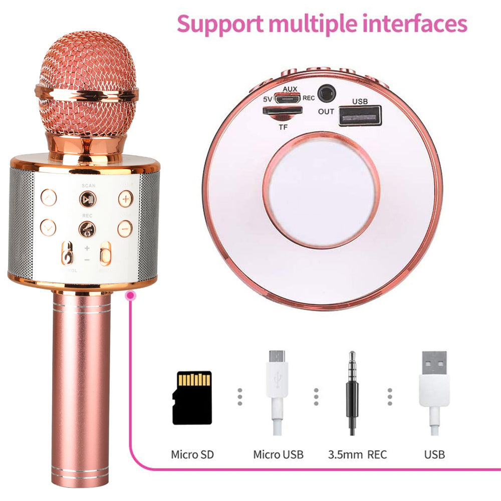 Karaoke Microphone | Bluetooth Connectivity | Wireless Karaoke Microphone with Built-in Speaker 1