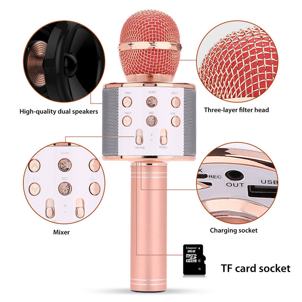 Karaoke Microphone | Bluetooth Connectivity | Wireless Karaoke Microphone with Built-in Speaker 4