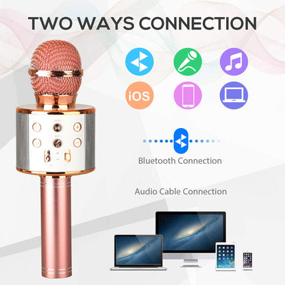 Karaoke Microphone | Bluetooth Connectivity | Wireless Karaoke Microphone with Built-in Speaker 8