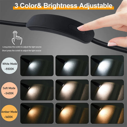 LED Neck Lamp | Ergonomic Silicone Design | USB Rechargeable with 3 Light Colors 2