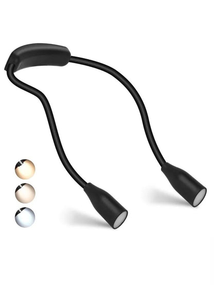 LED Neck Lamp | Ergonomic Silicone Design | USB Rechargeable with 3 Light Colors 6