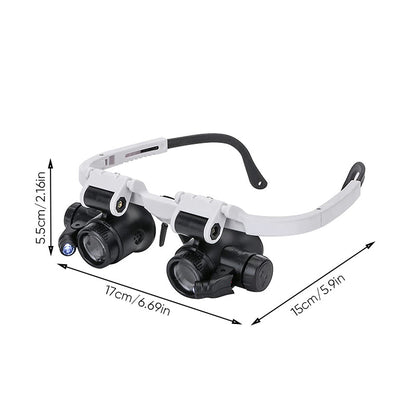 Magnifying Glasses | Adjustable LED Lighting | Magnifying Glass with Light for Reading and Dual Eye Usage 2