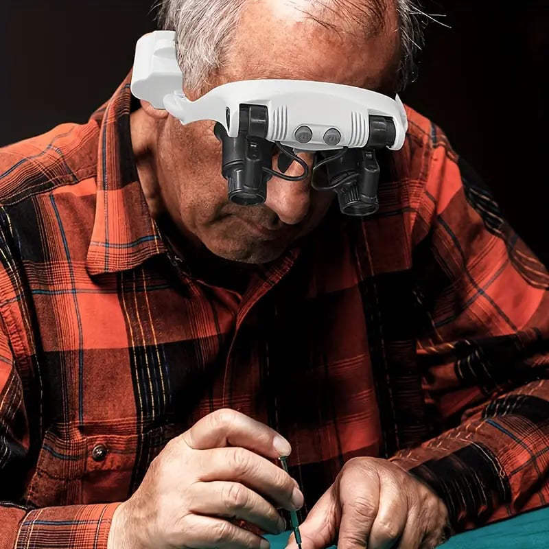 Magnifying Glasses | Adjustable LED Lighting | Magnifying Glass with Light for Reading and Dual Eye Usage 3