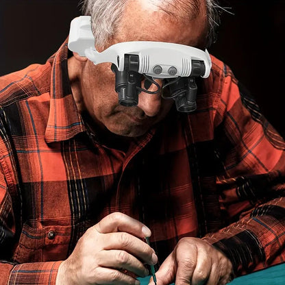 Magnifying Glasses | Adjustable LED Lighting | Magnifying Glass with Light for Reading and Dual Eye Usage 3