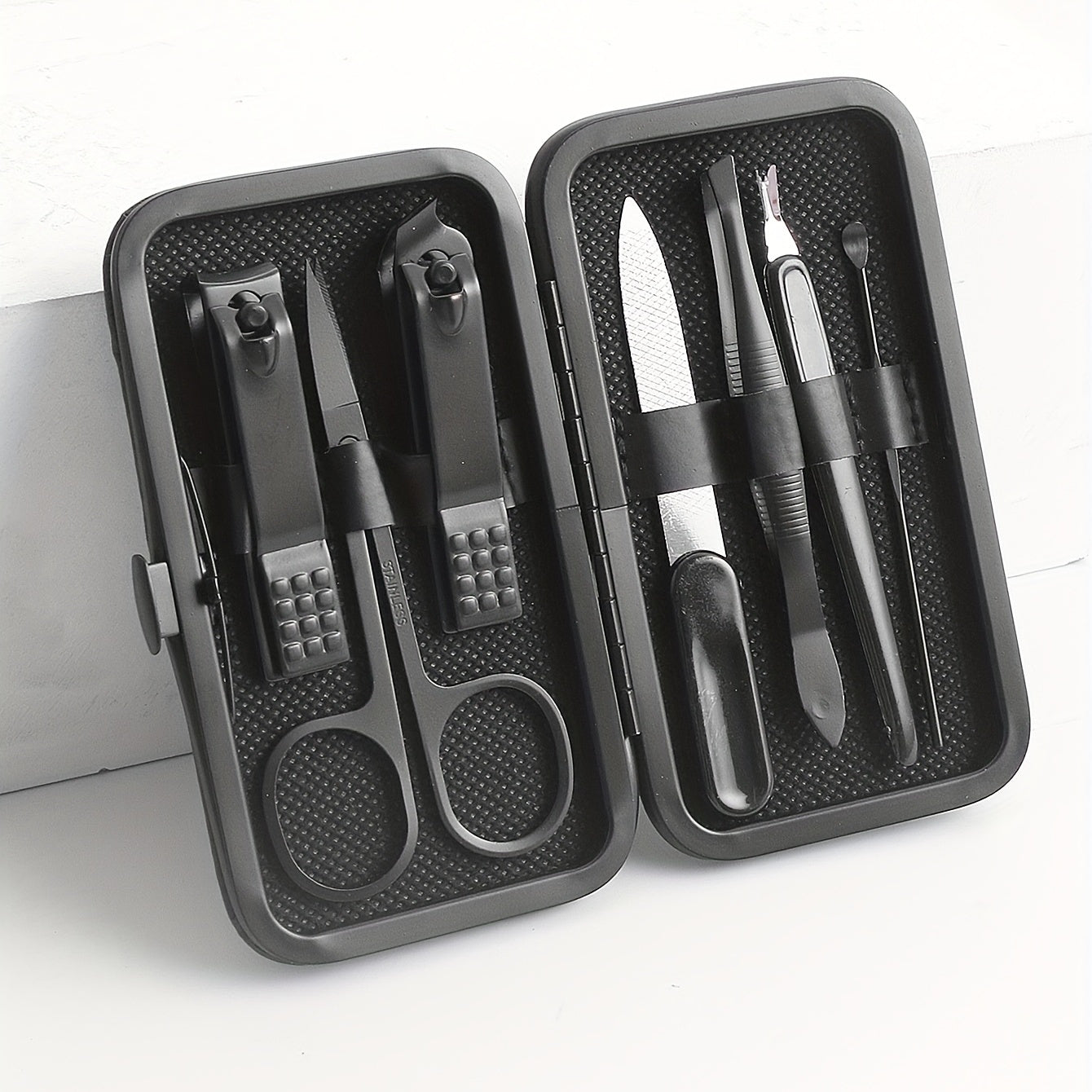 Manicure Set | 7 Piece Stainless Steel Tools | Compact Travel Manicure Kit 0