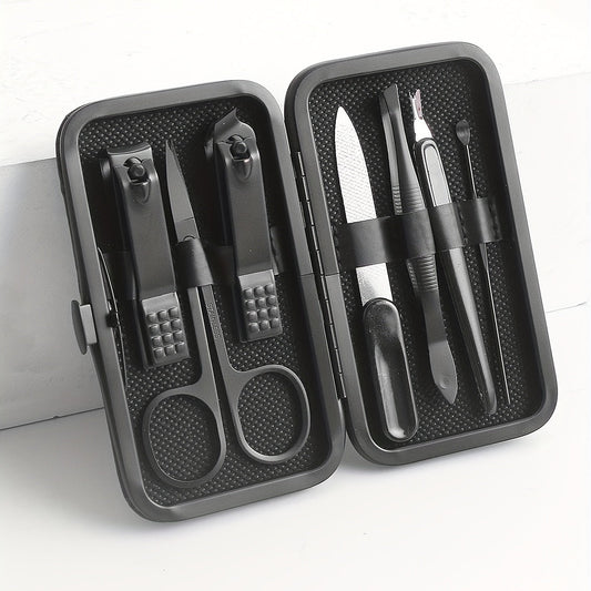 Manicure Set | 7 Piece Stainless Steel Tools | Compact Travel Manicure Kit 0