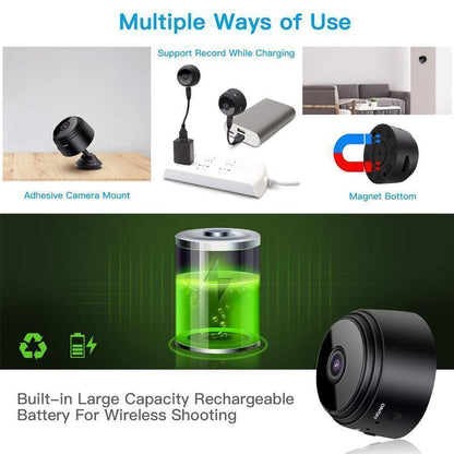 Mini Camera | 1080p Resolution | Small Security Cameras with Night Vision and Magnetic Base 3