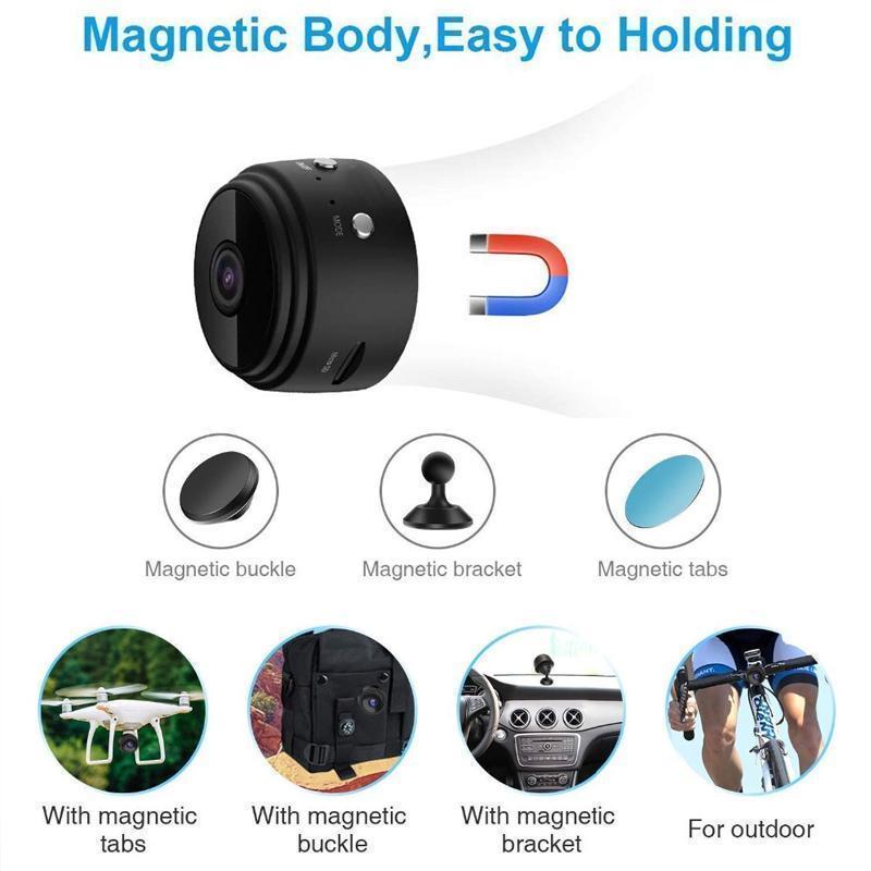Mini Camera | 1080p Resolution | Small Security Cameras with Night Vision and Magnetic Base 7