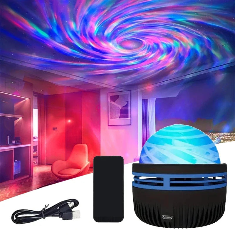 Mood Light Projector | LED RGB with Remote Control | Mood Lighting for Bedroom and Living Room 2