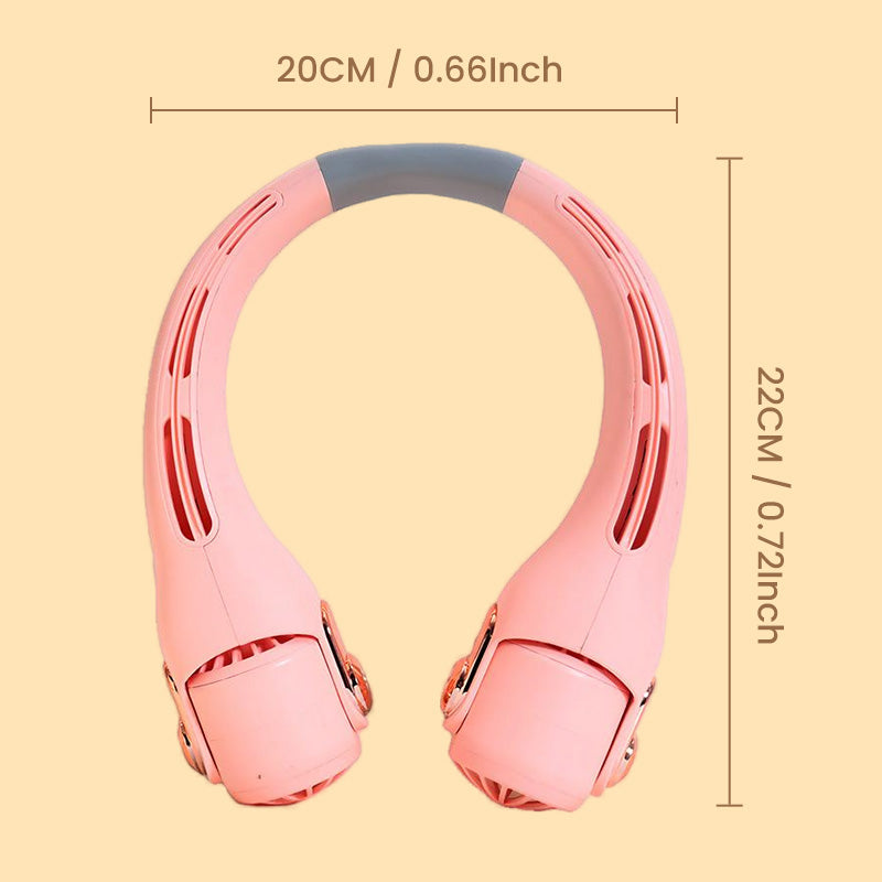 Neck Fan | 360° Airflow Rotation | Portable Bladeless Neck Fan with Adjustable Speed Settings - 4