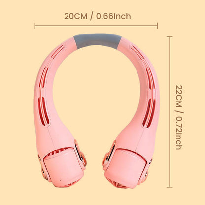 Neck Fan | 360° Airflow Rotation | Portable Bladeless Neck Fan with Adjustable Speed Settings - 4