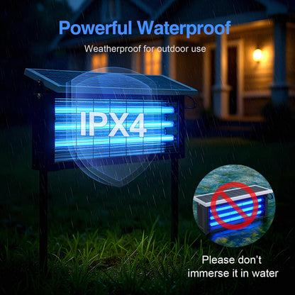 Outdoor Bug Zapper | Solar-Powered High-Efficiency | Mosquito Zapper Outdoor for Eco-Friendly Insect Control 3