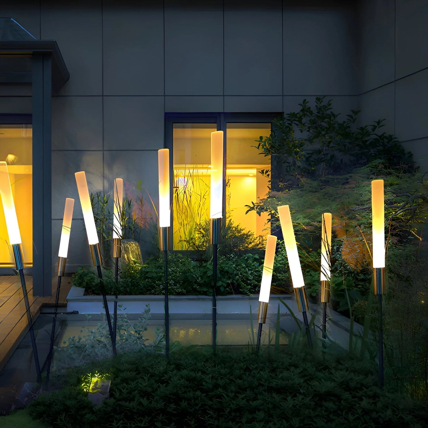 Outdoor Garden Light | Solar-Powered Metal and Acrylic | Modern Solar Lights Outdoor for Pathways and Balconies 1