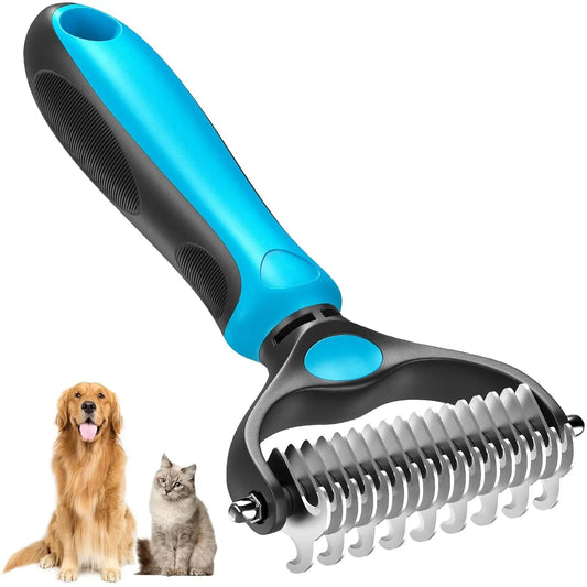 Pet Brush | Gentle Shedding and Detangling Tool | Cat Brush and Dog Brush for Effective Fur Removal 0