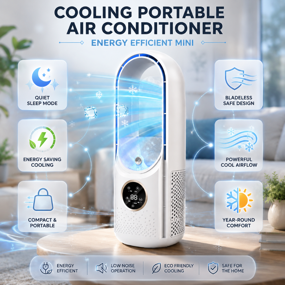 Portable Air Conditioner | Energy Efficient Bladeless Design | Personal Cooling for Small Spaces 3