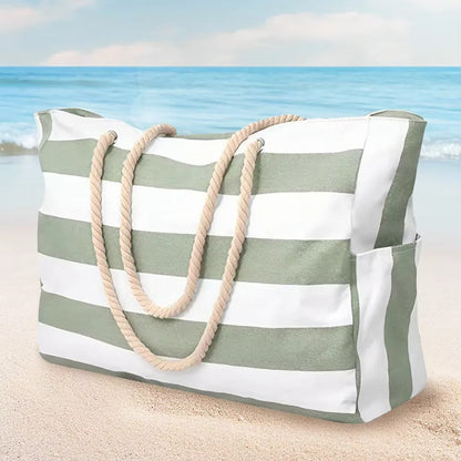 Beach Tote | Waterproof 600D Polyester | Large Beach Bag with Smart Organization and Side Pockets - 2