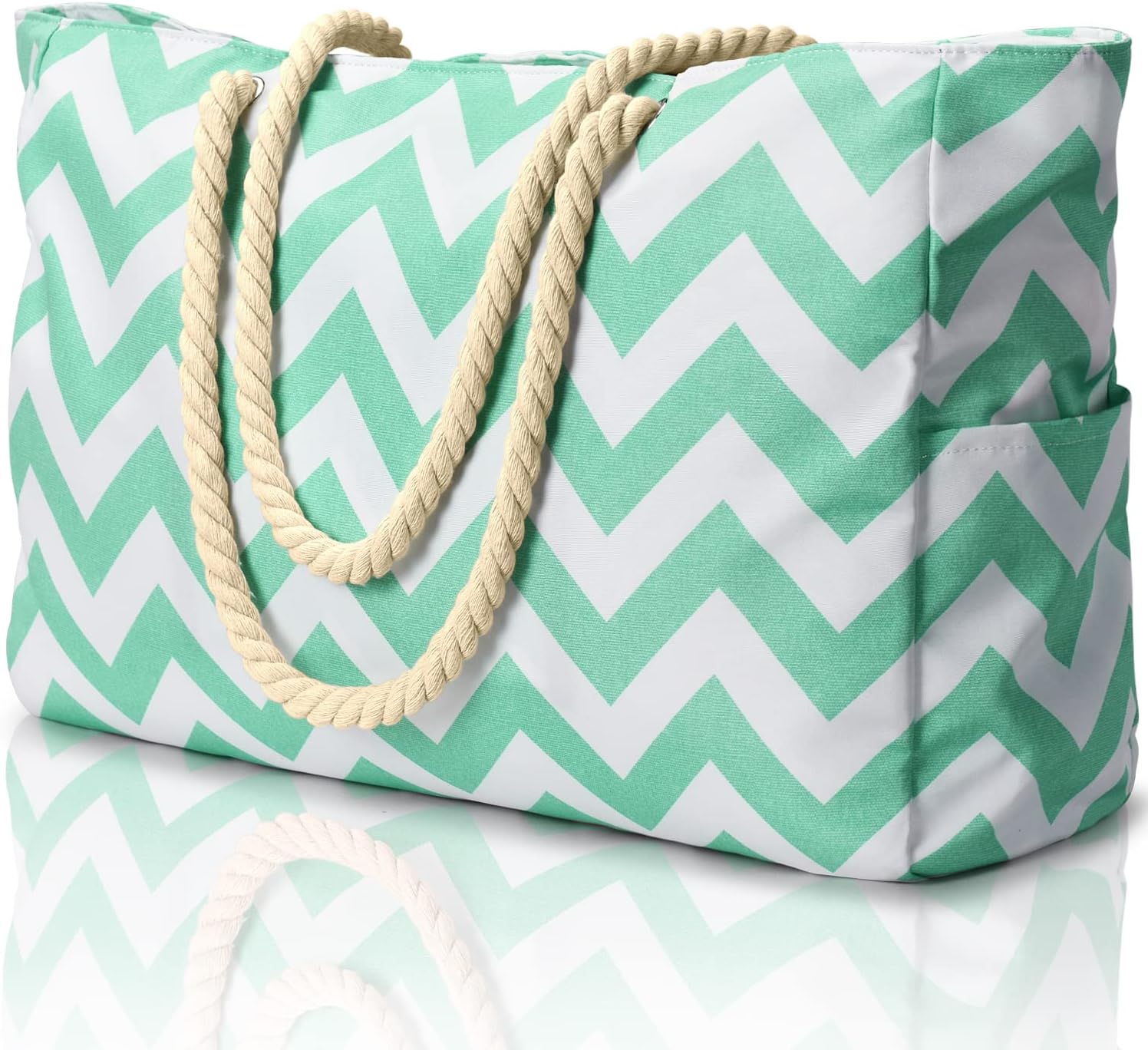 Beach Tote | Waterproof 600D Polyester | Large Beach Bag with Smart Organization and Side Pockets - 17