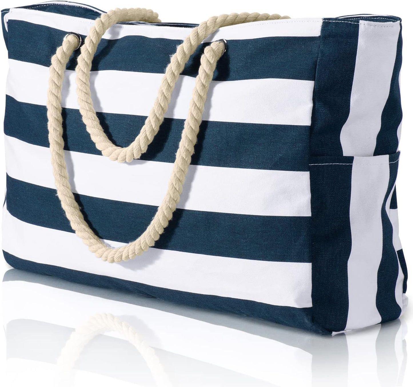 Beach Tote | Waterproof 600D Polyester | Large Beach Bag with Smart Organization and Side Pockets - 18