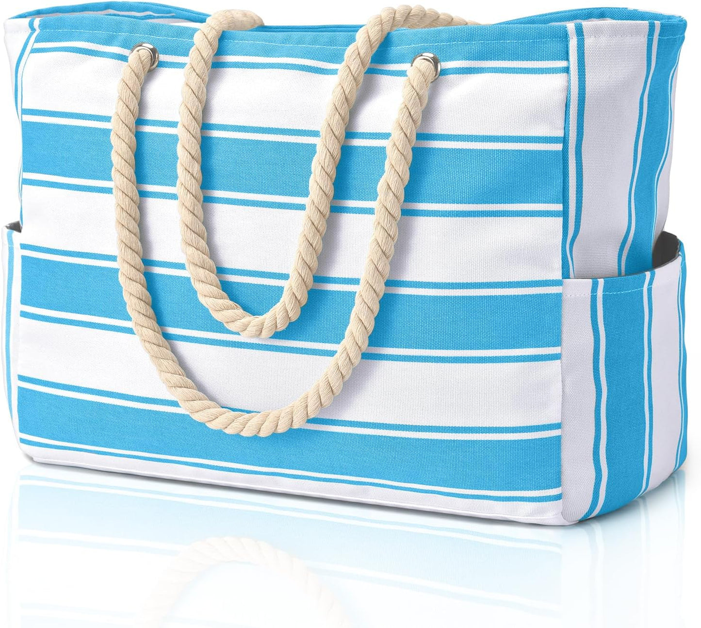 Beach Tote | Waterproof 600D Polyester | Large Beach Bag with Smart Organization and Side Pockets - 20