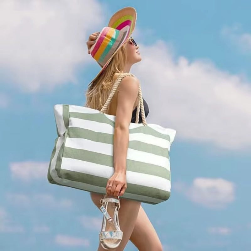 Beach Tote | Waterproof 600D Polyester | Large Beach Bag with Smart Organization and Side Pockets - 3