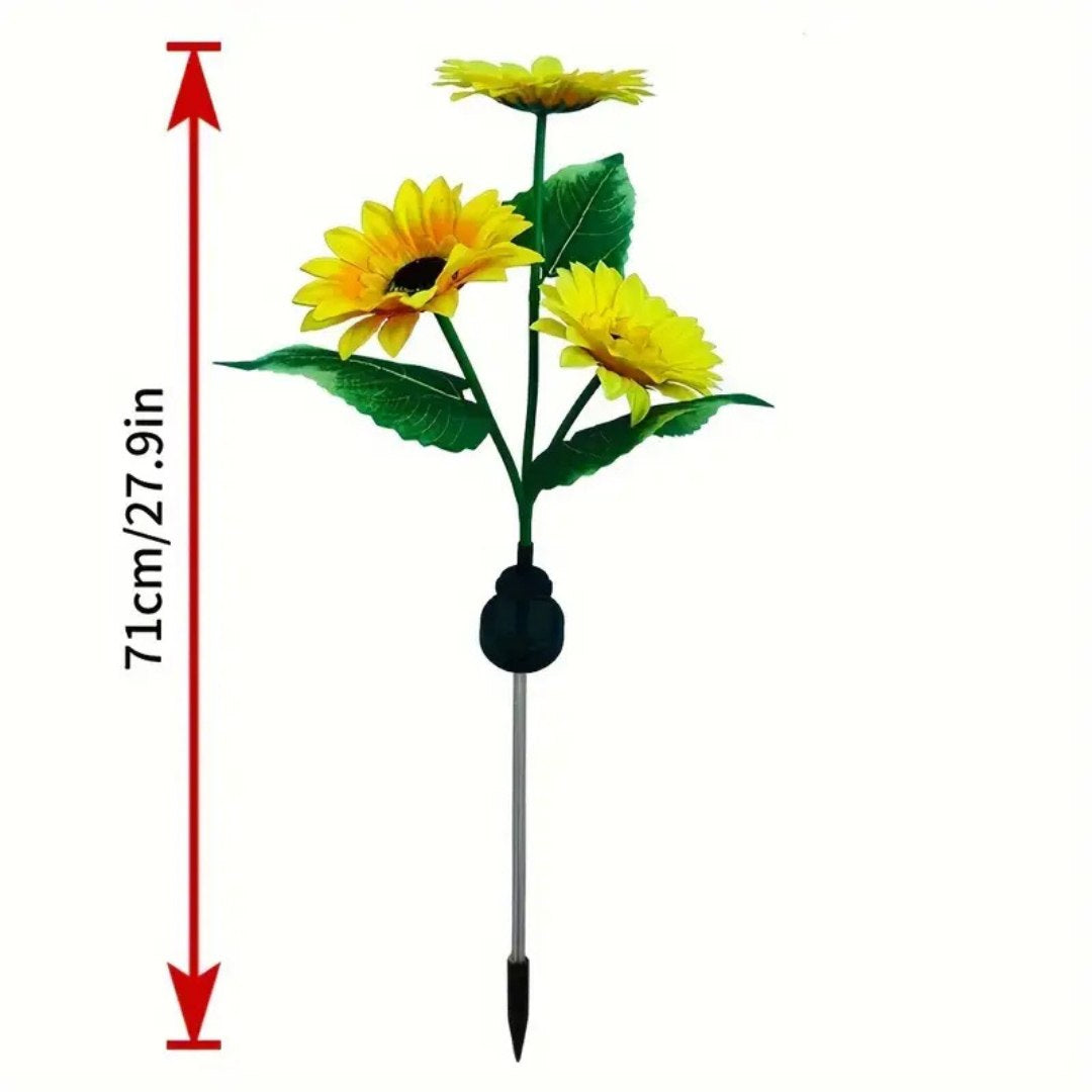 Solar Garden Lights | Solar-Powered LED | Outdoor Sunflower Design for Yard Decor 3