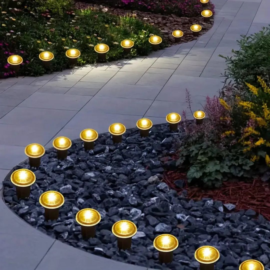 Solar Garden Lights | Weatherproof Design | 15-Pack Solar Lights Outdoor for Pathways and Patios 2