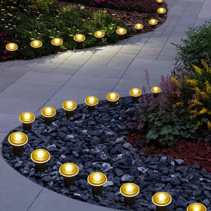 Solar Garden Lights | Weatherproof Design | 15-Pack Solar Lights Outdoor for Pathways and Patios 2
