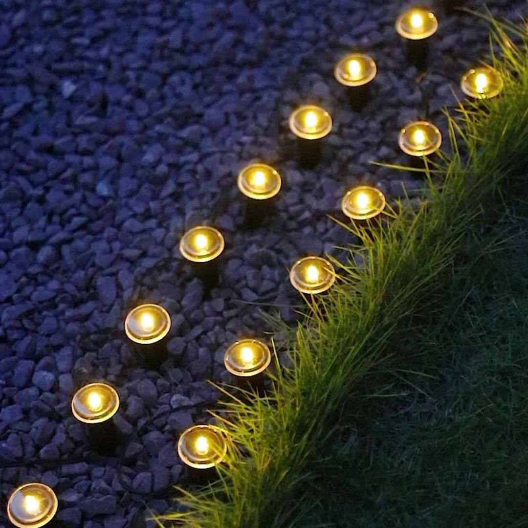 Solar Garden Lights | Weatherproof Design | 15-Pack Solar Lights Outdoor for Pathways and Patios 3